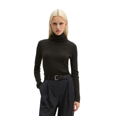 Pull à col roulé slim en coton organique MARC O'POLO
