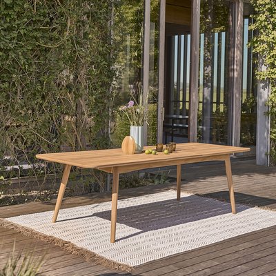 Table de jardin extensible en teck massif 6/8 pers.  AUBE BERAH GETAH