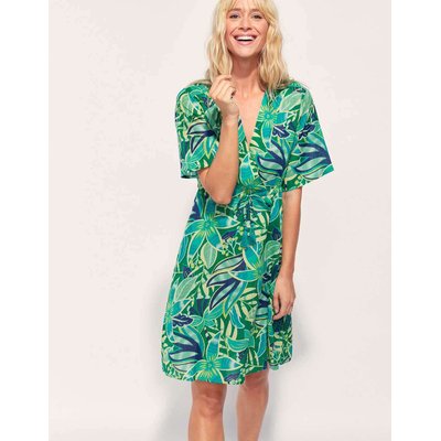 Robe coton bio empire imprimée ZAINA LA FIANCÉE
