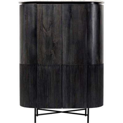 Buffet haut en manguier et marbre, GLENN KARE DESIGN