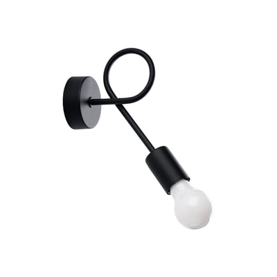 Applique Acier Noir E27 1 Levar EDEN