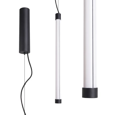 Suspension Acier Noir LED 1 Trang EDEN