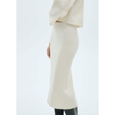Jupe midi maille fine MANGO