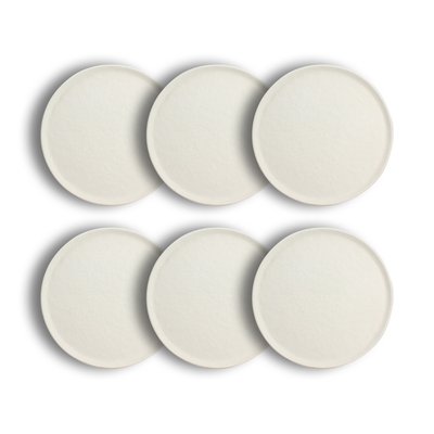 Lot de 6 assiettes plates en grès 27cm, SNOWSTACK OGO LIVING