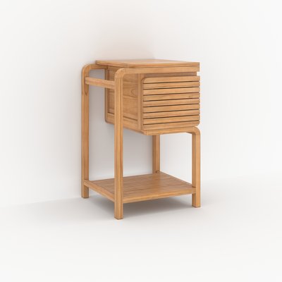 Meuble de salle de bain en bois de teck 50 cm - LUCETTE RENDEZ-VOUS DÉCO