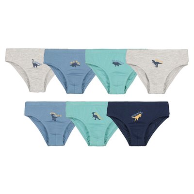 Lot de 7 slips imprimés dinosaures LA REDOUTE COLLECTIONS