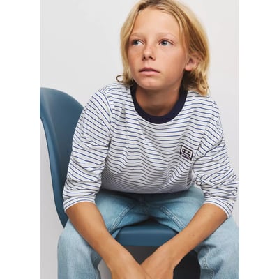 T-shirt oversize rayures MANGO KIDS