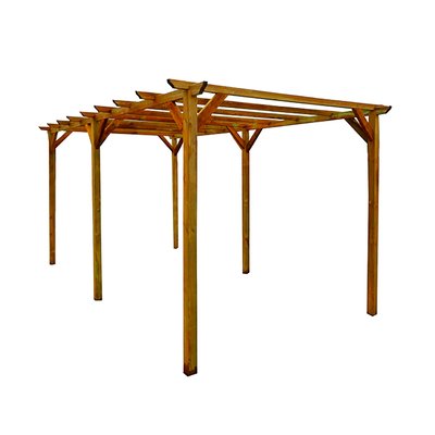 Pergola en bois 300 x 500 cm CEMONJARDIN
