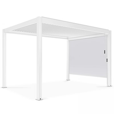Pergola bioclimatique Athènes 3 x 4m et store SPARTE OVIALA