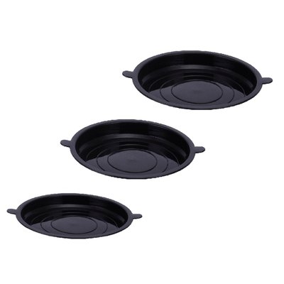 3 couvercles hermétiques noir 16/18/20cm LAGUIOLE