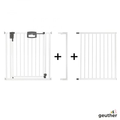 Barrière de porte à pression Easylock Plus métal  152,5 cm - 160,5 cm Blanc GEUTHER