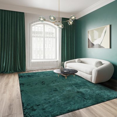 Tapis kilim tissé en coton motif faux uni UNIVERS UN AMOUR DE TAPIS