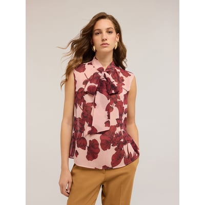 Blouse fleurie en crêpe MOTIVI