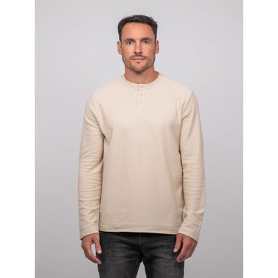 T Shirt Manches Longues Col Tunisien Coton Jominol RITCHIE