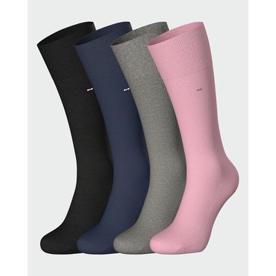 Lot de 4 chaussettes hautes unies EDEN PARK