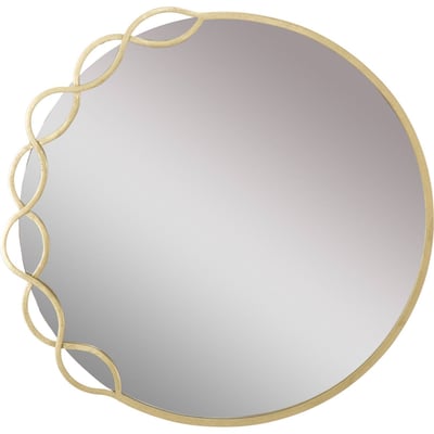 Miroir rond au cadre en fer collection GLAM RECOLLECTION