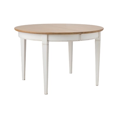 Table à manger ronde extensible bois massif 4 à 8 personnes Embellie CAMIF