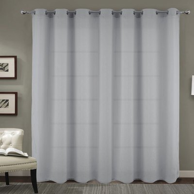 Voilage à oeillets tissé avec relief  - Effet froissé HOME MAISON