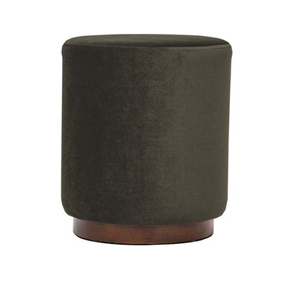 Pouf velours et bois, SOKA NORDLYS