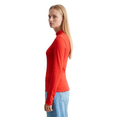 T-shirt long à côtes slim en jersey stretch en coton organique MARC O’POLO DENIM