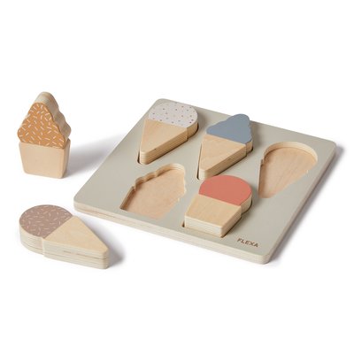 Puzzle encastrable glaces en bois FLEXA