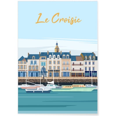 Affiche ville Le Croisic L'AFFICHERIE