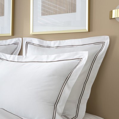 Taies d'oreiller satin de coton ELEGANCE lot de 2 MPC MAISON