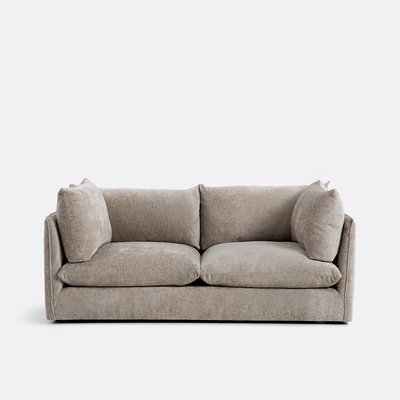 Zetel, 3-zit in dik getextureerd fluweel, Malo LA REDOUTE INTERIEURS