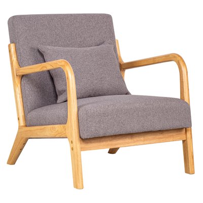 Fauteuil de salon en bois massif, OHAMA NORDLYS