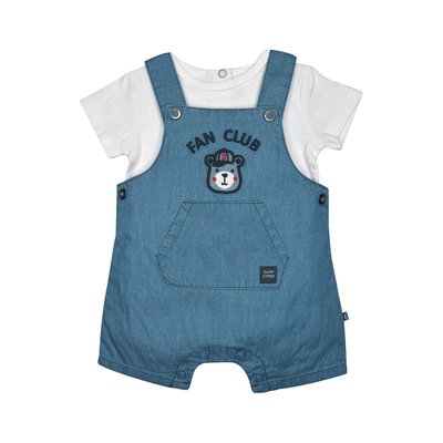 Tshirt salopette nagui jean court naissance SUCRE D'ORGE
