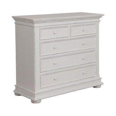 Commode 5 tiroirs pieds arrondis - HARMONIE INTERIOR'S