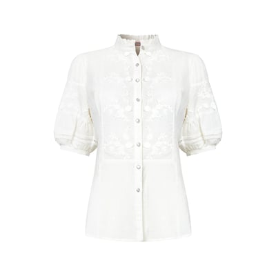 Blouse broderie à col volanté JOE BROWNS