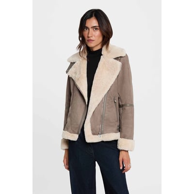Blouson zippé suédine MORGAN