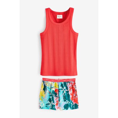 Pyjama short et débardeur côtelé NEXT