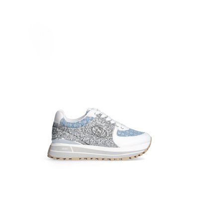 Sneakers en glitter et monogramme LIU JO