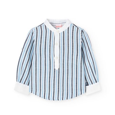Chemise rayée avec col mao BOBOLI