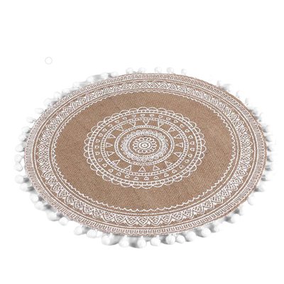 Set de table en jute avec pompons Azusa TOILINUX