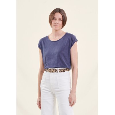 T-shirt en lin manches courtes LA FEE MARABOUTEE