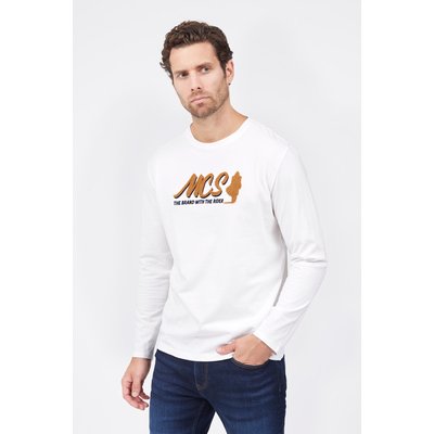 T-shirt manches longues broderie MCS MCS