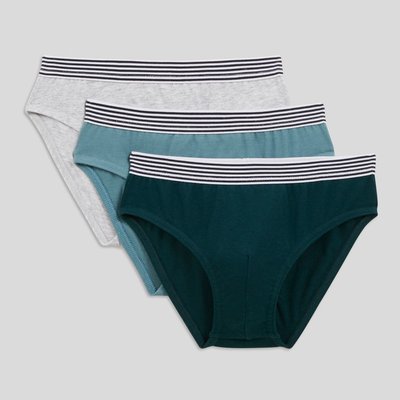 Lot de 3 slips unis en coton BIO MONOPRIX