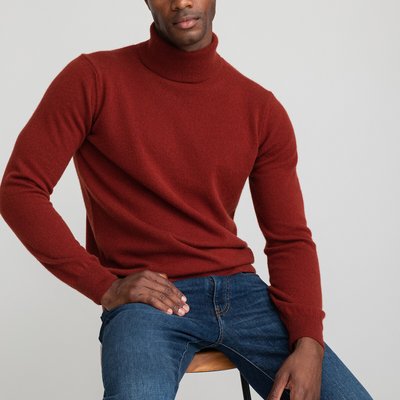Pull col roulé homme bordeaux deals