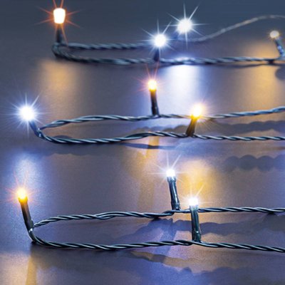 Boa lumineux extérieur 10m 500 LED blanc froid chaud + transfo FEERIC LIGHTS & CHRISTMAS