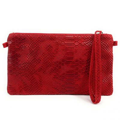Sac à main pochette en cuir façon lézard DUNDEE OH MY BAG