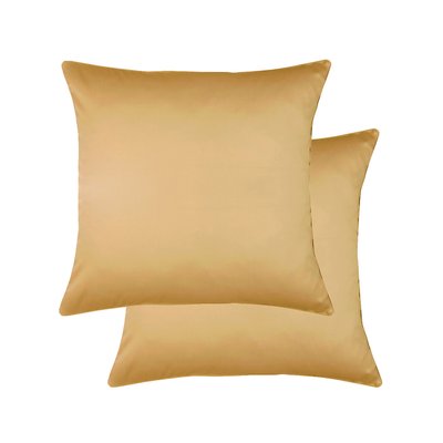 Lot de 2 taies satin de coton 120 fils AVA UNI GARNIER-THIEBAUT