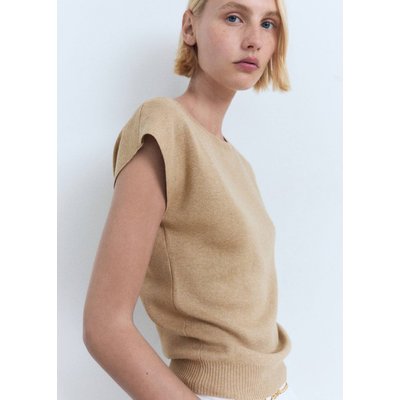Pull-over maille fine manches courtes MANGO