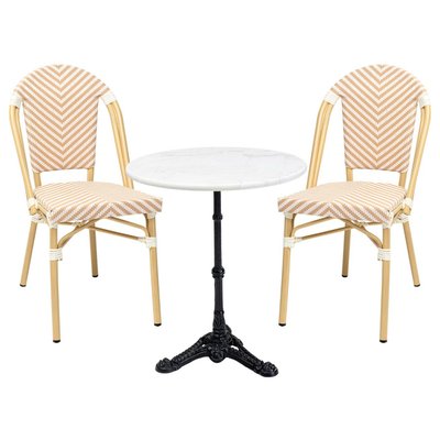 Ensemble de jardin table et 2 chaises, MONTMARTRE KARE DESIGN