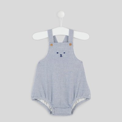 Barboteuse brodée mixte en coton BIO, Oeko-Tex BOUT'CHOU