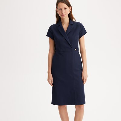 Vestido recto semilargo, de manga corta ANNE WEYBURN