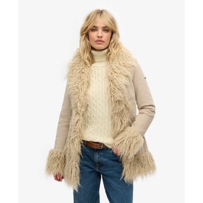 Manteau afghan avec doublure en imitation fourrure SUPERDRY