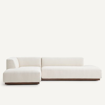 Linker hoekbank XL chenille fluweel, Jacopo AM.PM